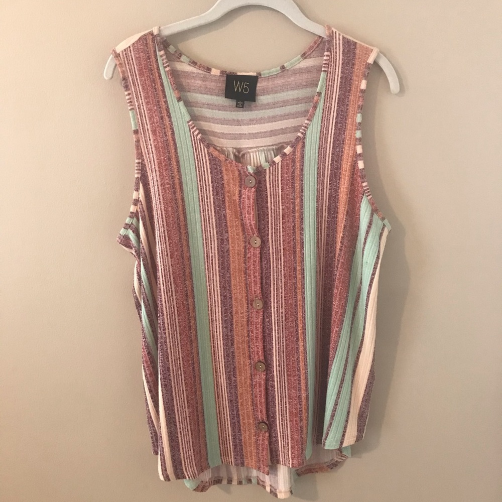 W5 striped tank top